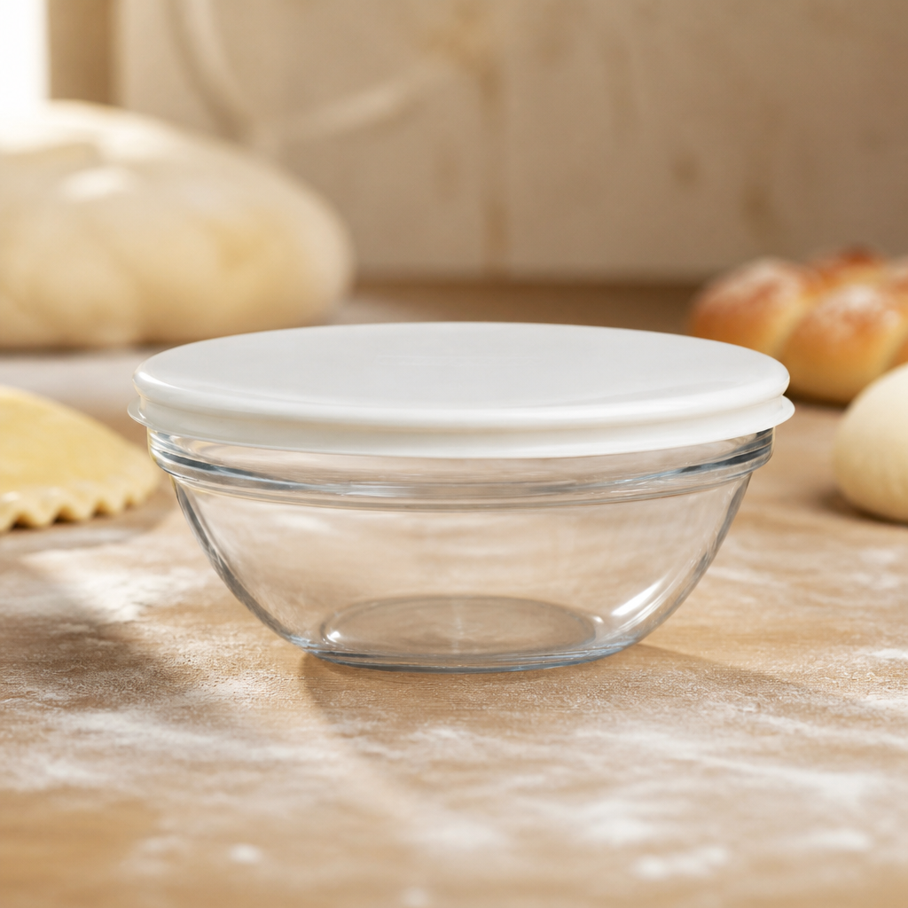 12 pack of 140mm lidded stackable commercial mixing bowls