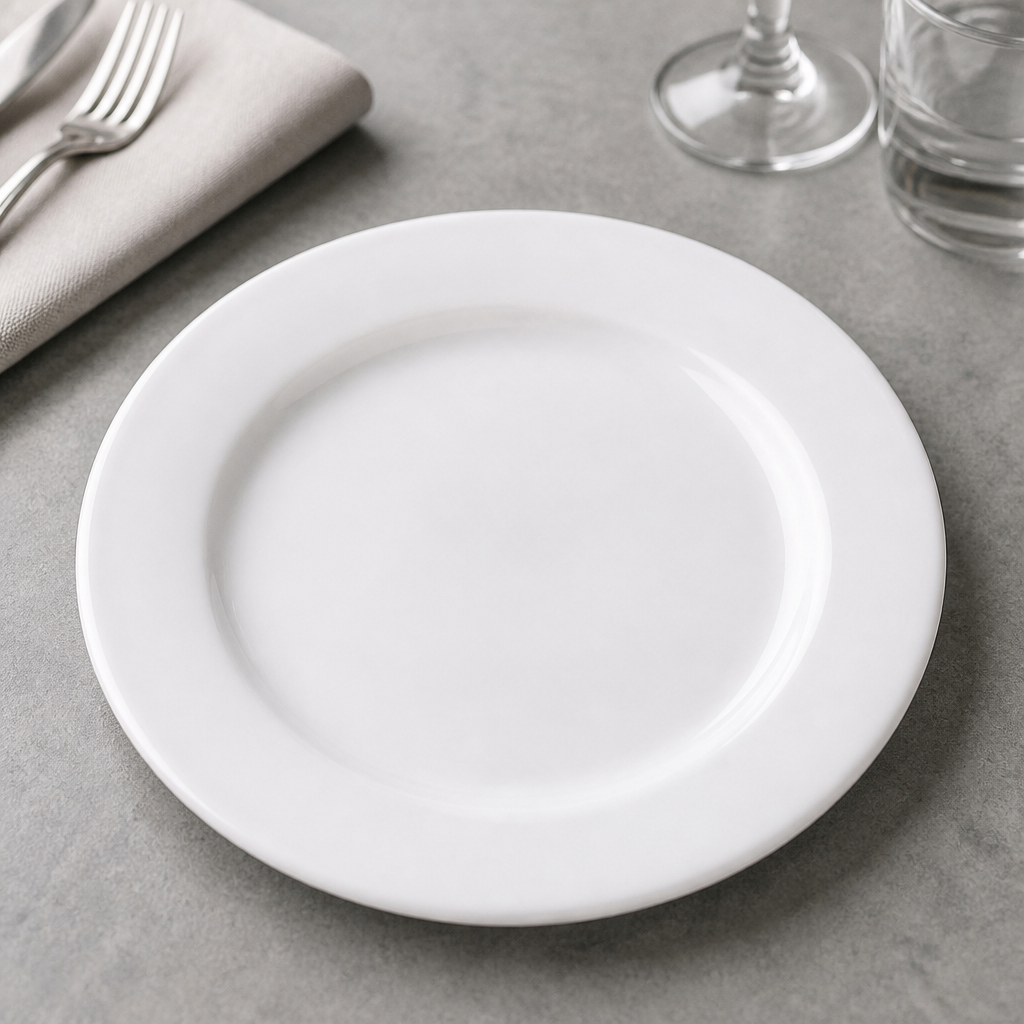 Commercial Porcelain Plates 305mm - 12 Pack