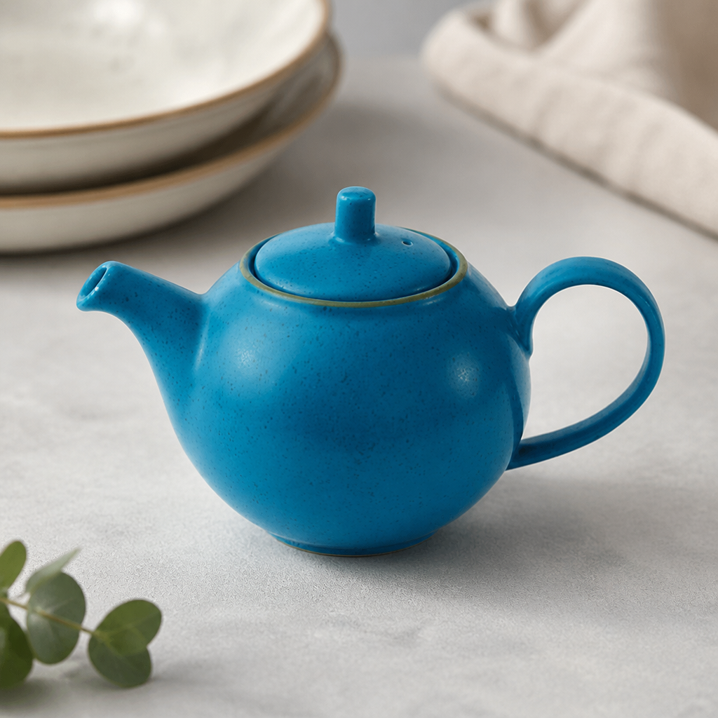 Commercial Teapot Lids Replacement Blue 443ml 6 Pack