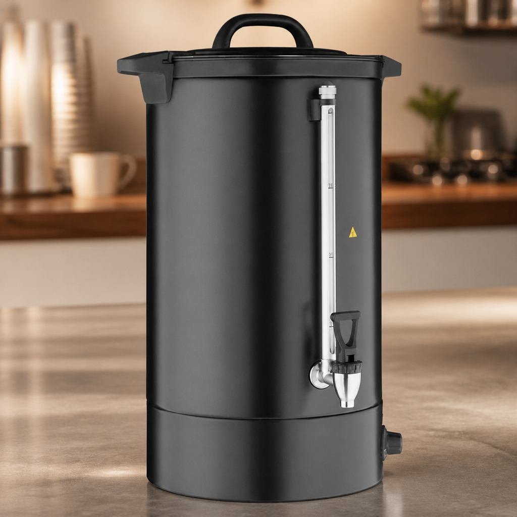 20Ltr Commercial Manual Fill Water Boiler in Matt Black