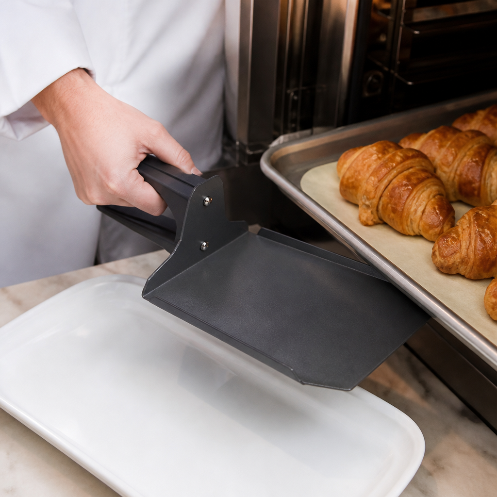 Commercial U-Shaped Flat Spatula for Catering Ovens 427mm