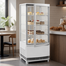 86Ltr Commercial Countertop Display Fridge with Curved Door