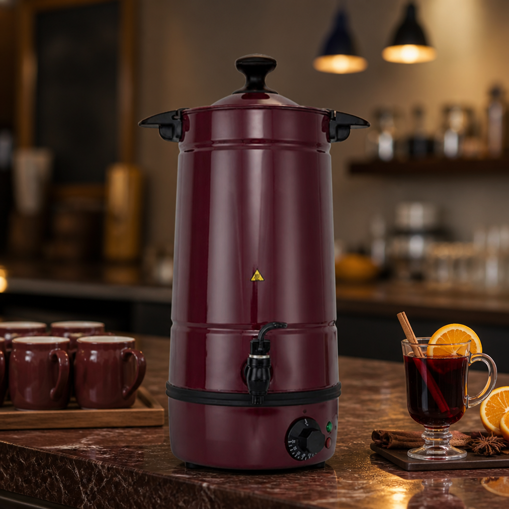 7L Commercial Hot Cider and Mulled Wine Urn with Tap