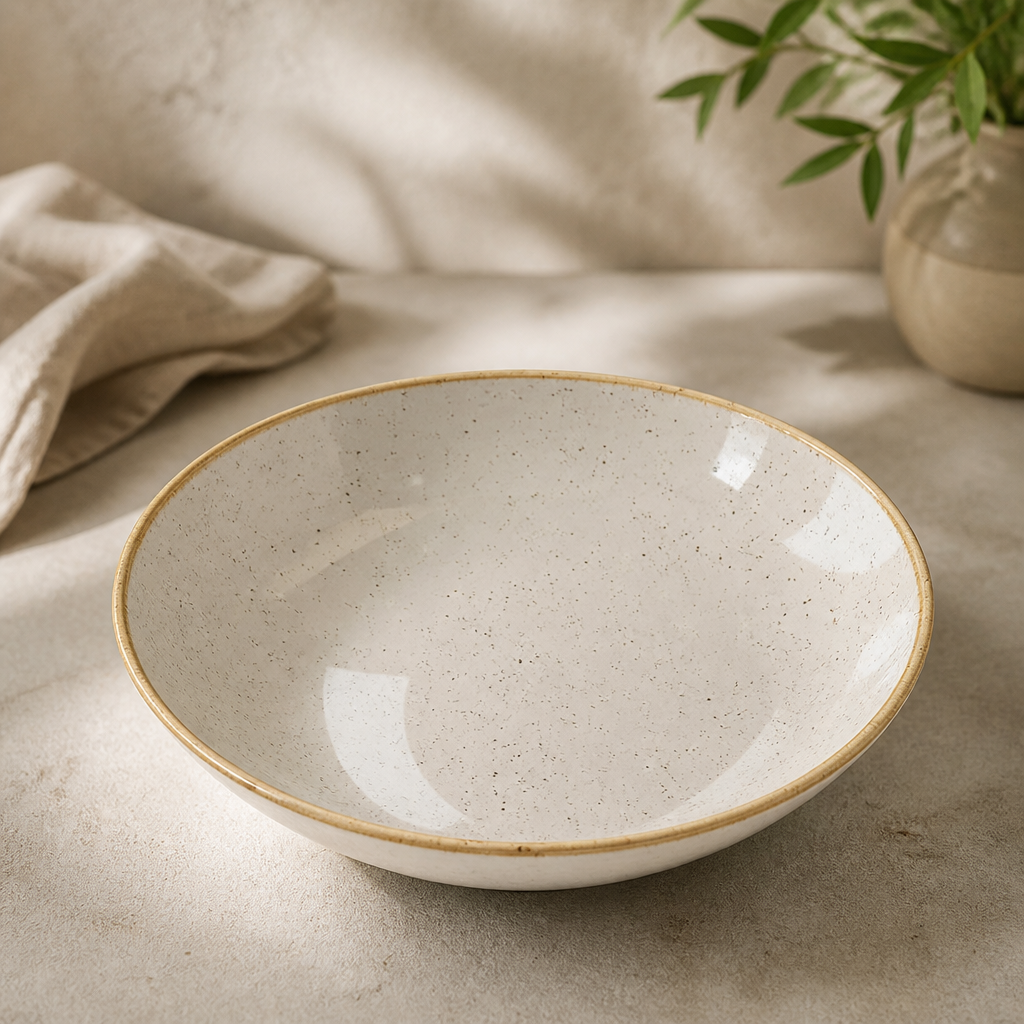 Commercial Round Coupe Bowls 200mm Barley 12 Pack