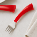 Commercial Right Hand Forks Red 12 Pack Durable Stainless Steel