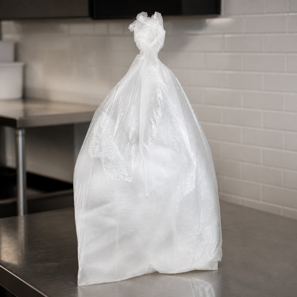 Heavy Duty Clear Bin Bags 160Ltr Pack of 100