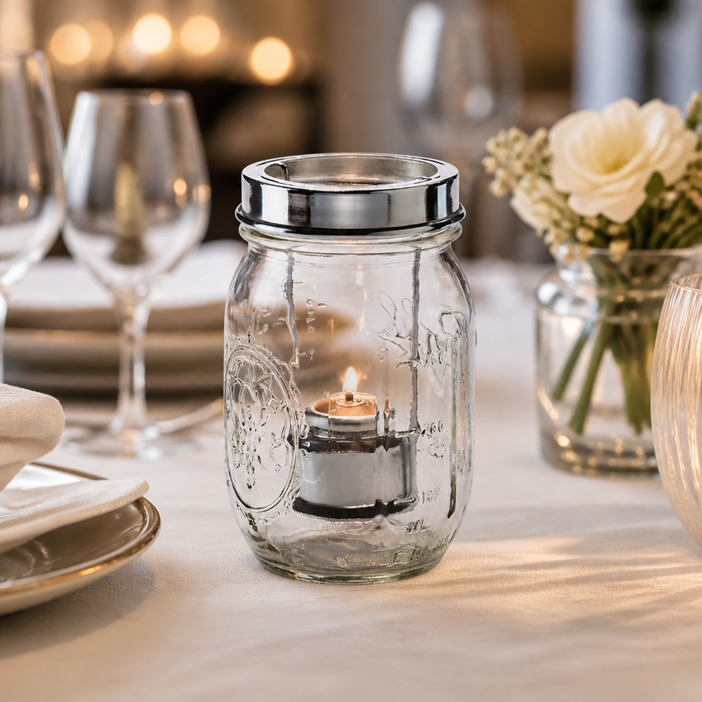 Firefly Clear Glasses Lamp with Cradle and Handle, 12 Pack