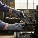 Professional High-Performance Cut Resistant Glove for Oily Environments with Nitrile Palm Coating and Heavy Duty Reinforcement