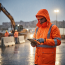 Premium High Visibility Waterproof Jacket with Breathable Fabric and Underarm Ventilation, EN471 Class 3:2 & EN343 Class 3:3 Compliance