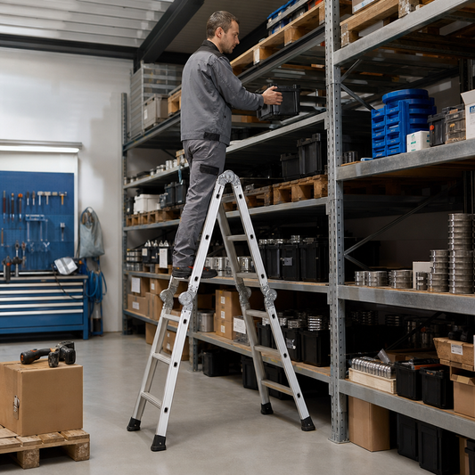 Aluminium Combination Ladder with Dual-Sided Treads