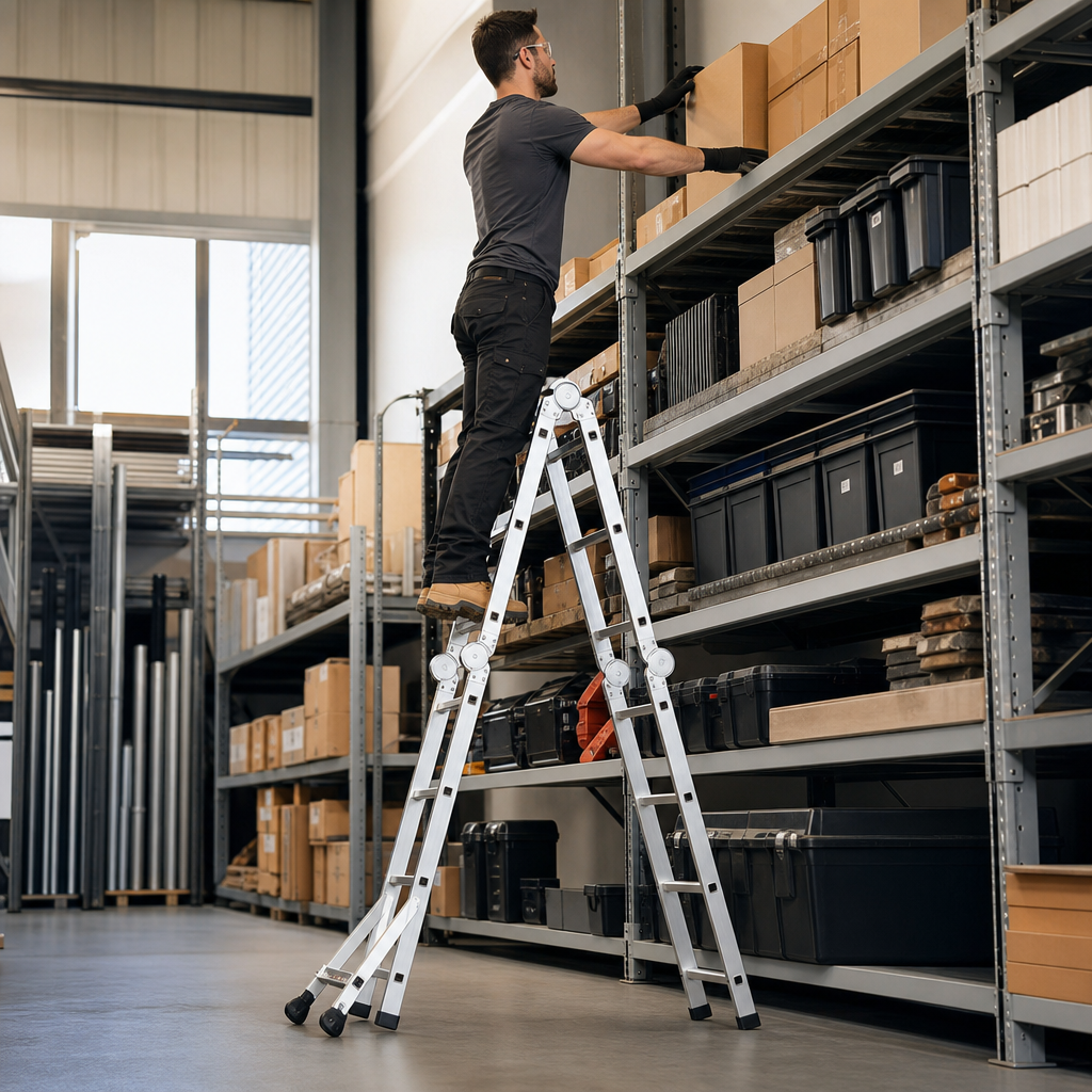 Aluminium Combination Step and Telescopic Ladder