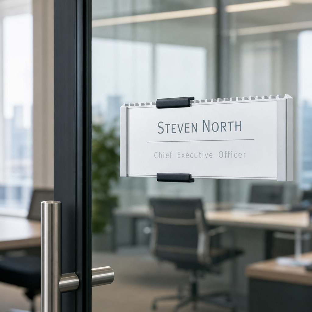 Aluminium Door Sign 14.9 x 5.25 cm