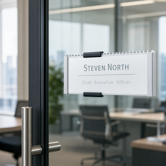 Aluminium Door Sign 14.9 x 5.25 cm