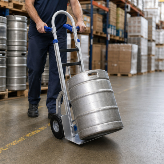 Aluminium Drum and Keg Sack Truck with 300kg Capacity