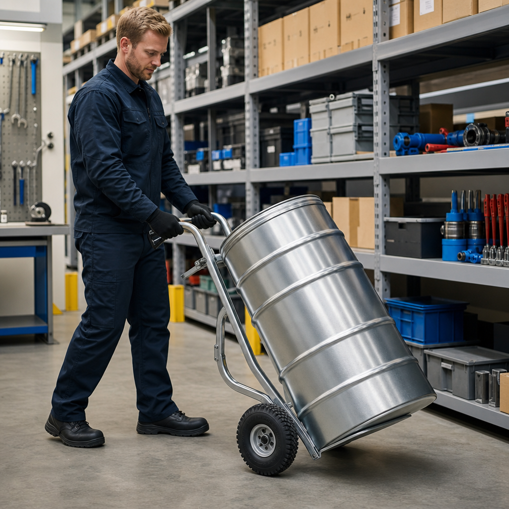 Aluminium Drum and Keg Sack Truck with 300kg Capacity