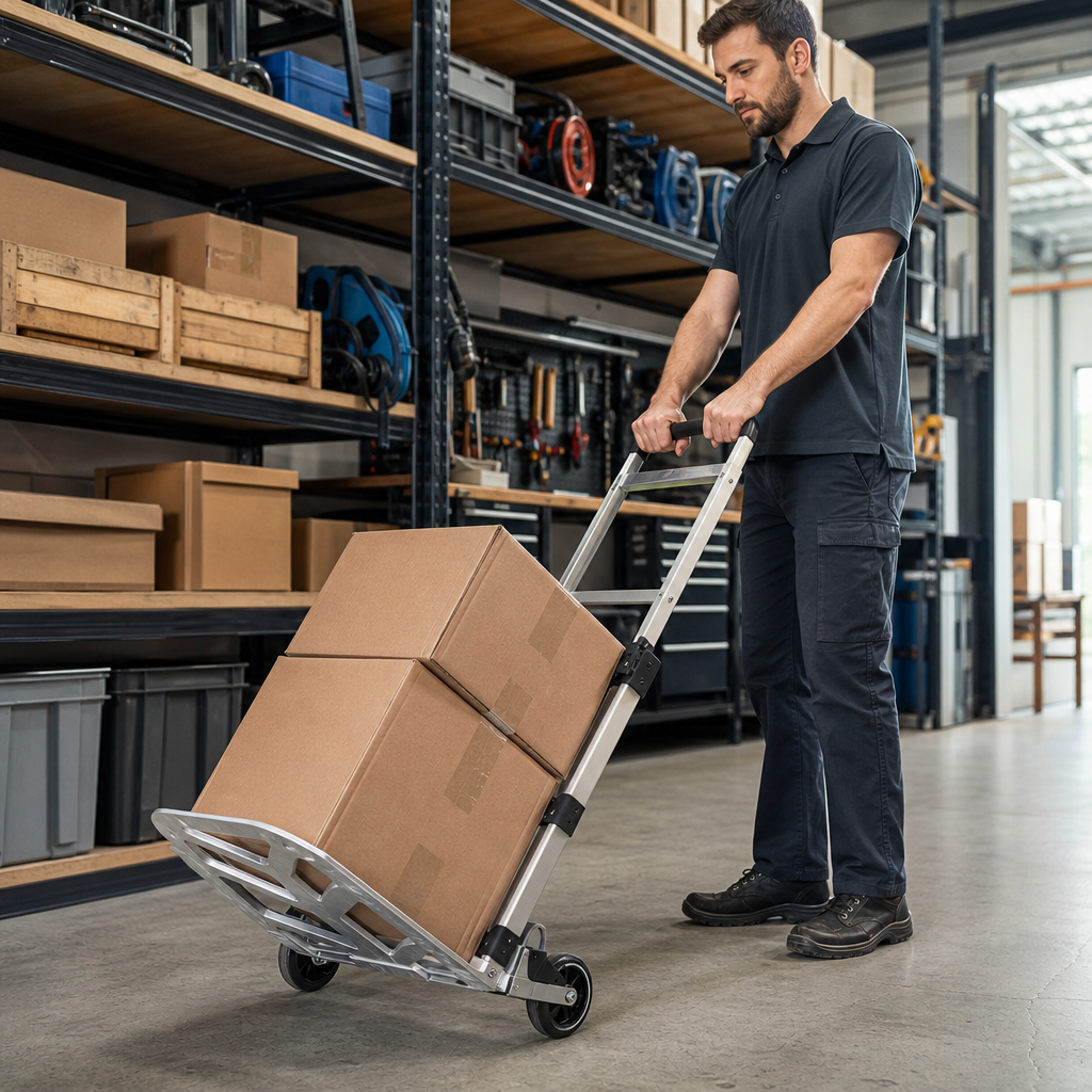 Aluminium Folding Sack Truck with 90kg to 200kg Capacity