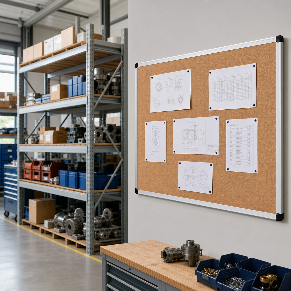 Aluminium Framed Thick Cork Notice Board