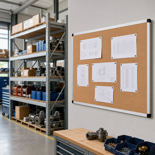 Aluminium Framed Thick Cork Notice Board