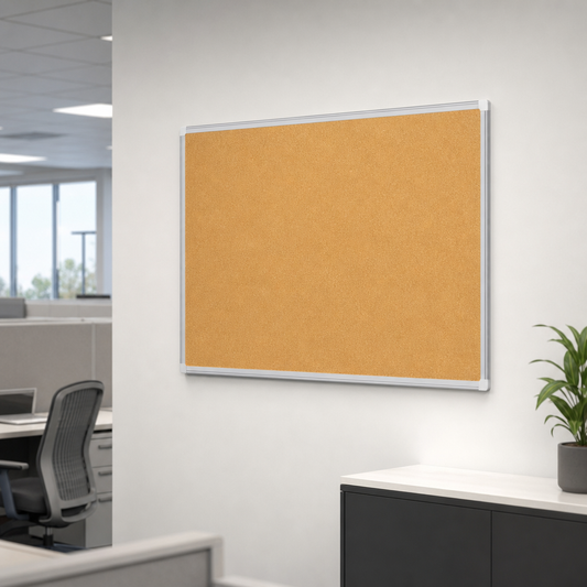 Aluminium Framed Thick Cork Notice Board