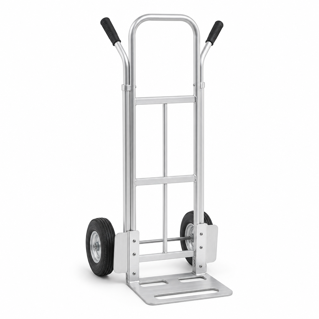 Aluminium Sack Truck with Rubber Wheels 90kg Capacity