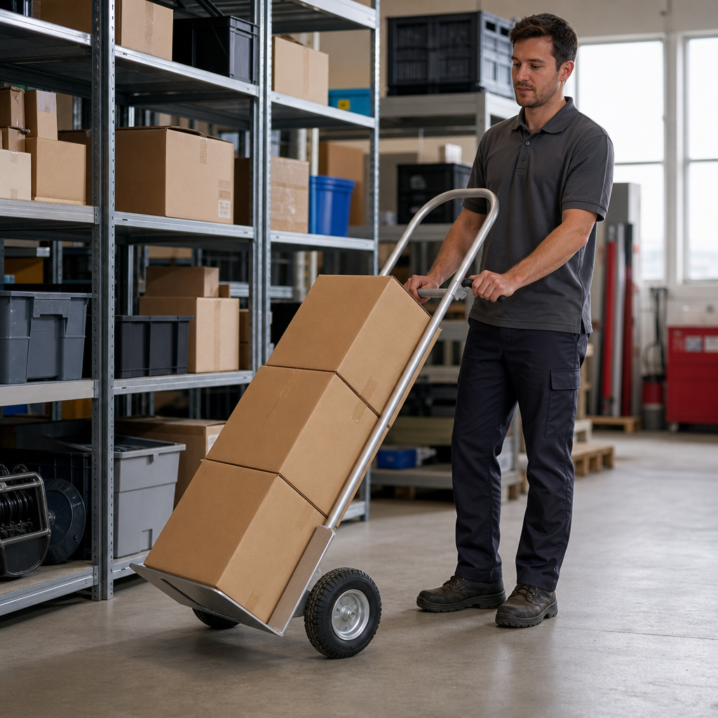 Aluminium Sack Truck with Vertical Loop Handle 300kg Capacity