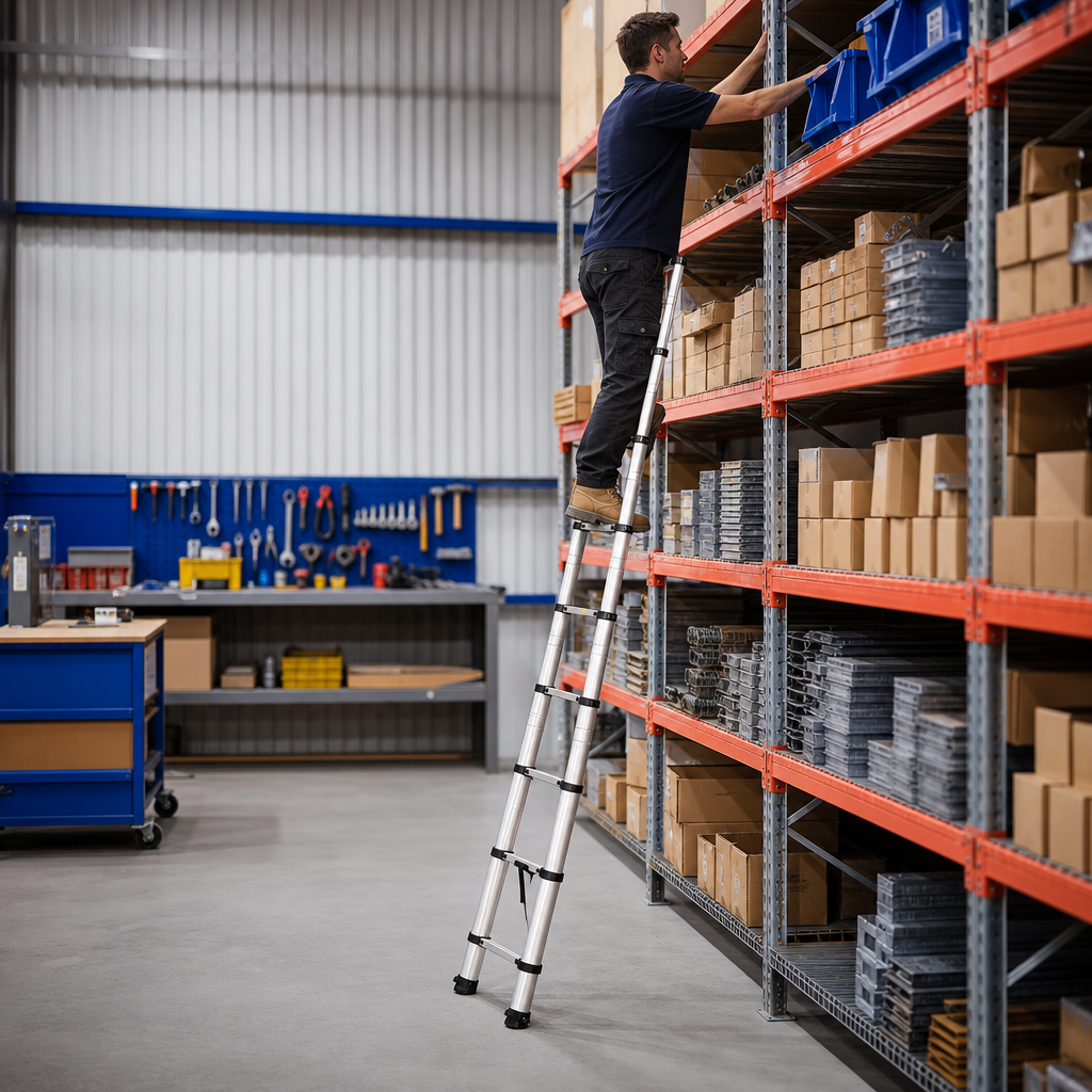 Aluminium Telescopic Ladder 3.2m / 3.8m