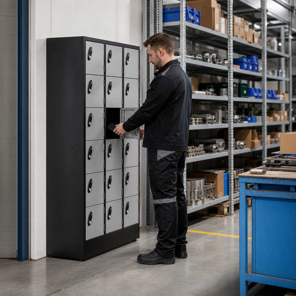 Anti-Bacterial Metal Personal Effects & Mobile Phone Lockers