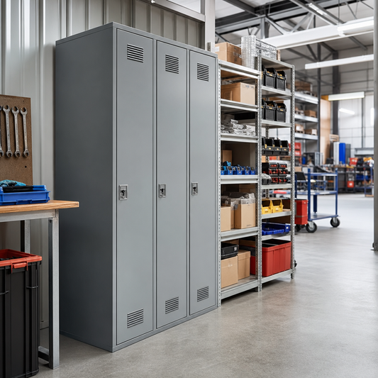 Anti-Bacterial Metal Storage Lockers with Cylinder or Hasp Lock