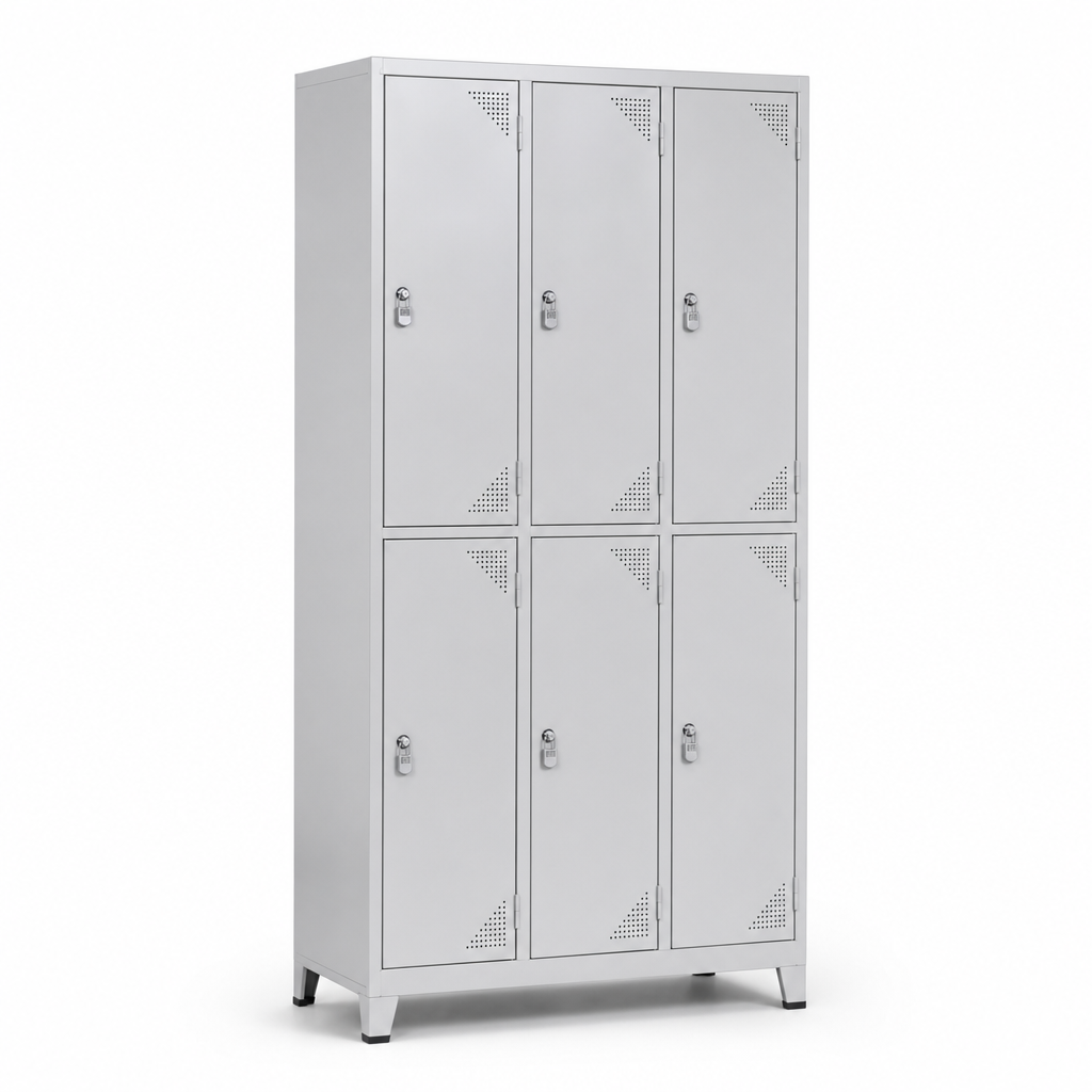 Anti-Bacterial Metal Storage Lockers with Cylinder or Hasp Lock