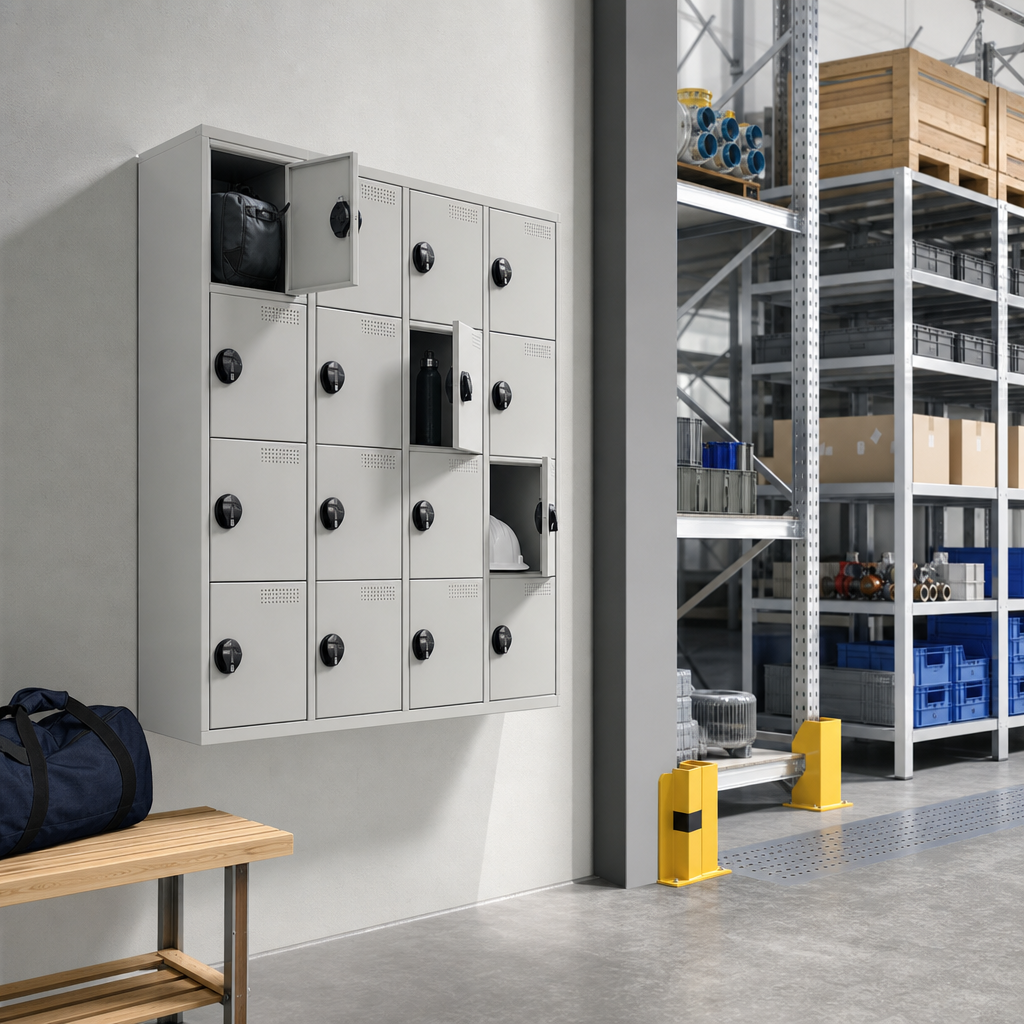 Anti-Bacterial Wall Mounted Personal Effects Lockers