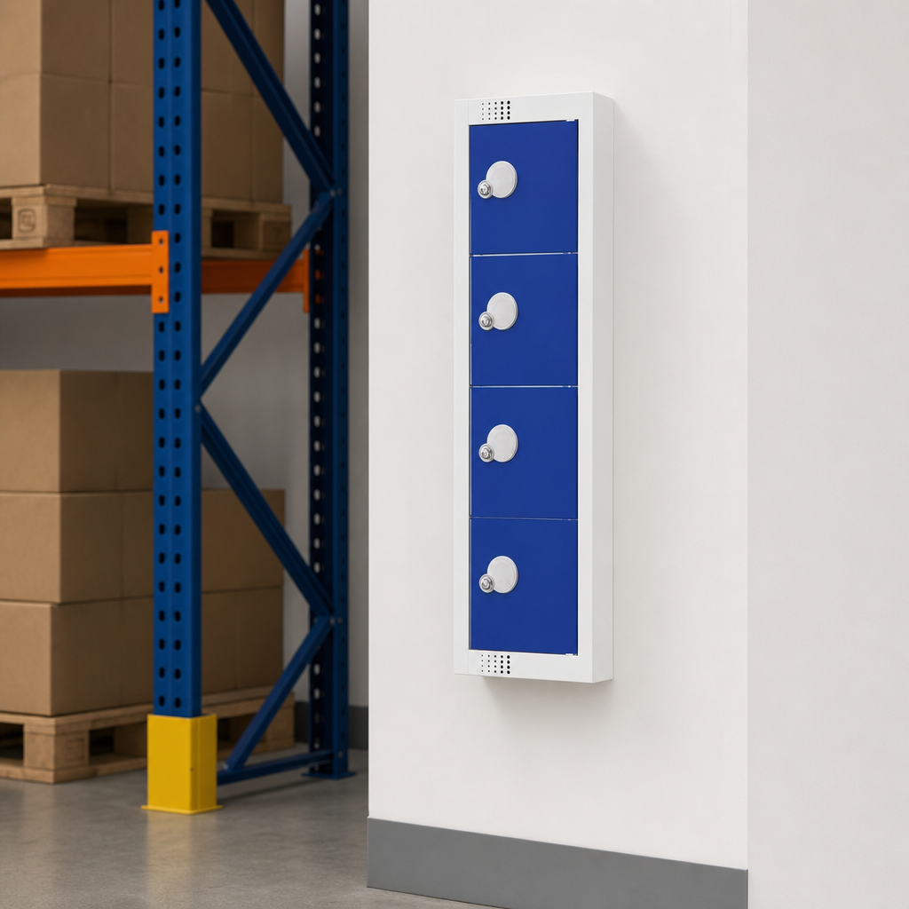 Anti-Bacterial Wall Mounted Personal Effects Lockers