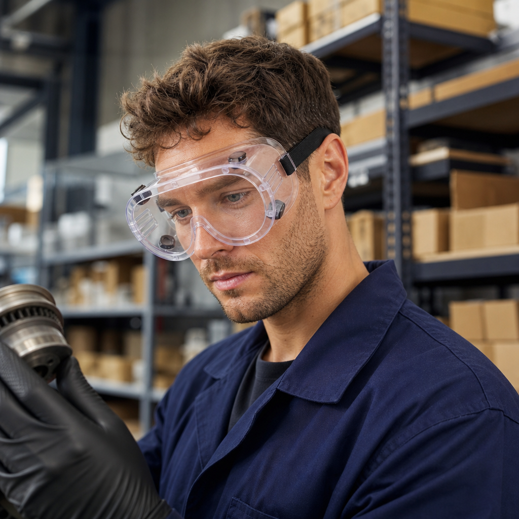 Anti-Fog Safety Goggles with Indirect Vented Frame