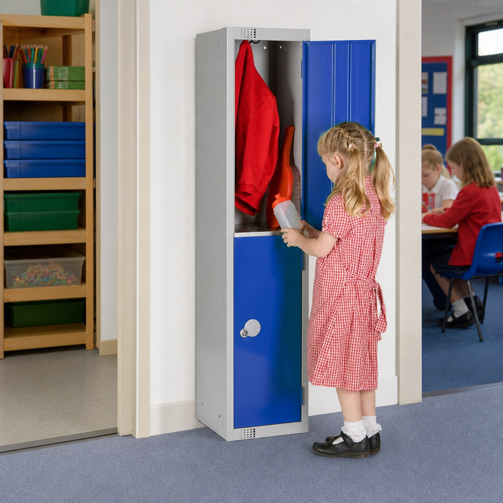 Antibacterial Primary School Storage Lockers with 1 to 3 Doors