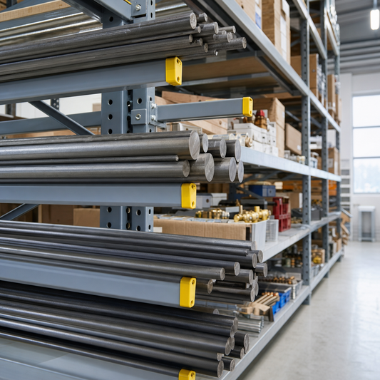 Arm End Stops for Bar Storage Racks