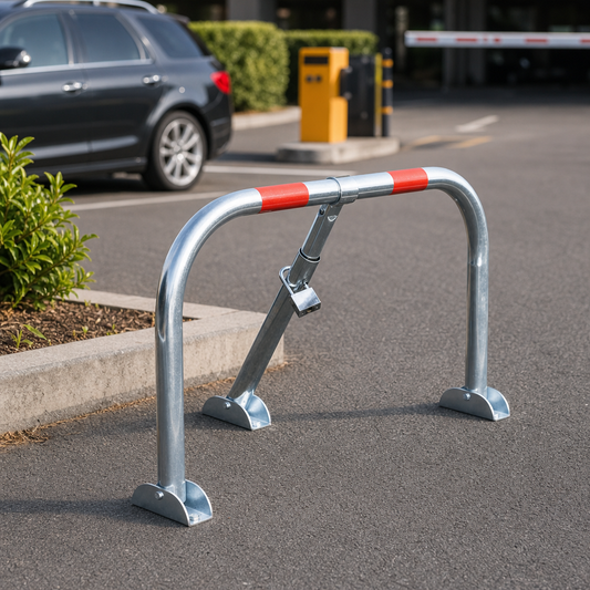 Automatic Locking Car Park and Driveway Barrier With Padlock