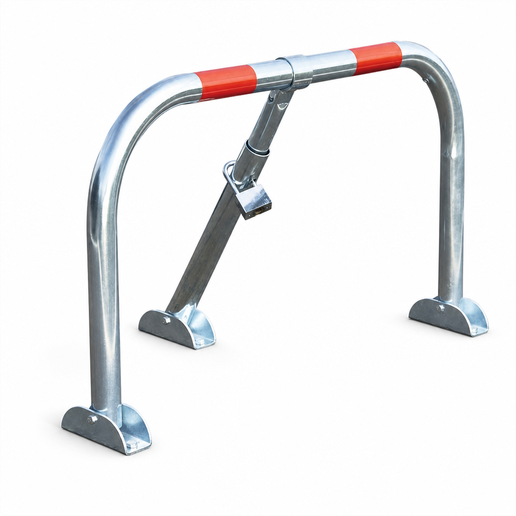 Automatic Locking Car Park and Driveway Barrier With Padlock