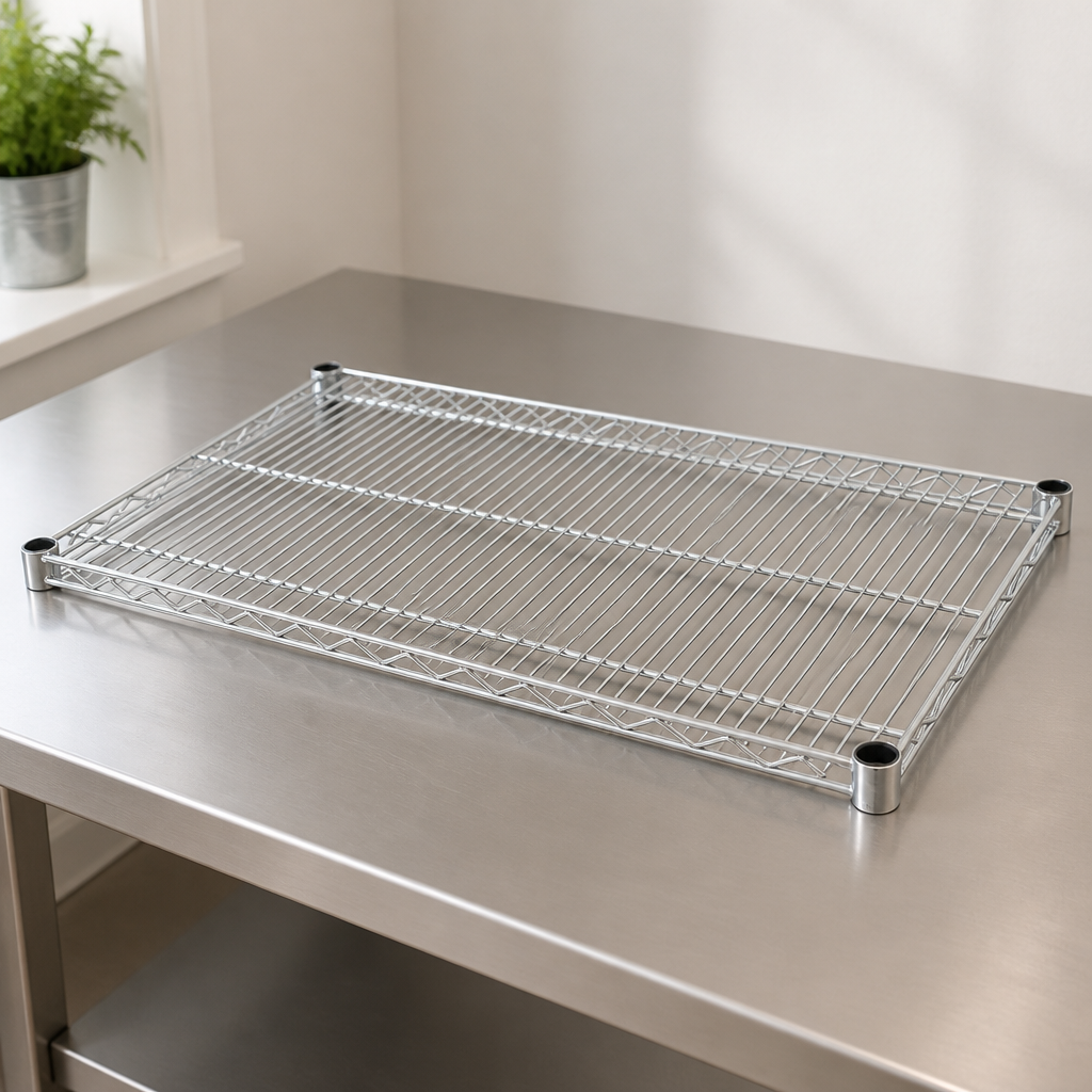Commercial Chrome Wire Shelves 915x457mm (2 Pack)