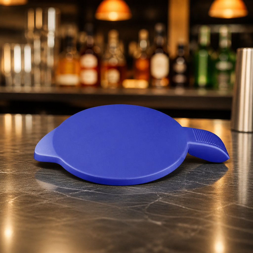 Blue polypropylene lid for 900ml plastic jugs