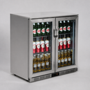 Commercial Back Bar Cooler 208Ltr Stainless Steel Beer Fridge
