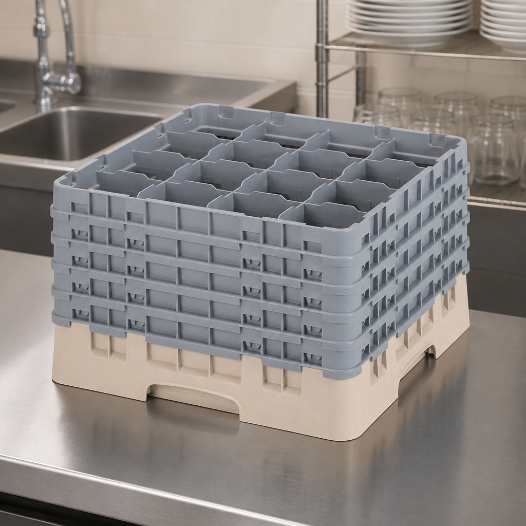 Commercial Warewasher Basket 16 Compartments Max Height 279mm