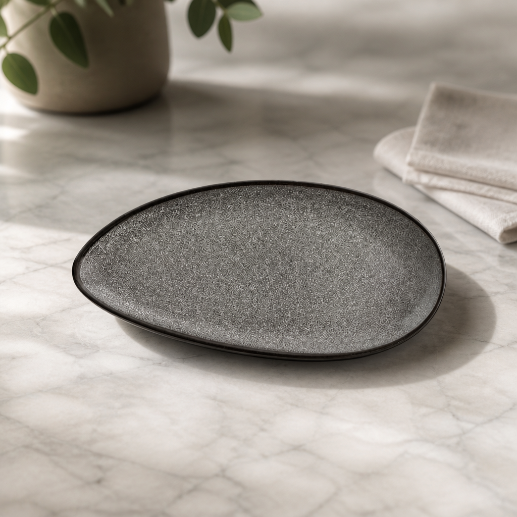 Commercial Porcelain Leaf Plates 305mm - 6 Pack