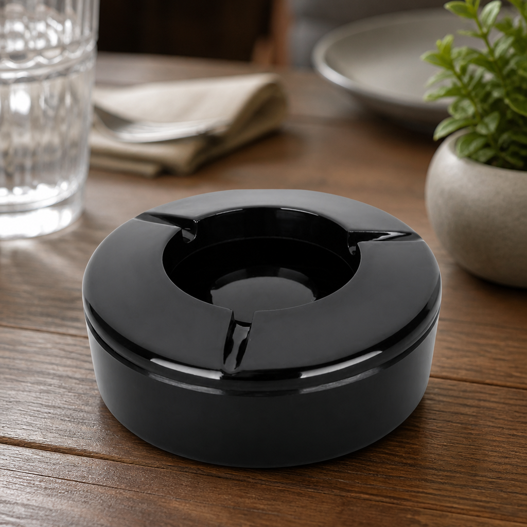 Commercial Windproof Outdoor Ashtray - 6 Pack