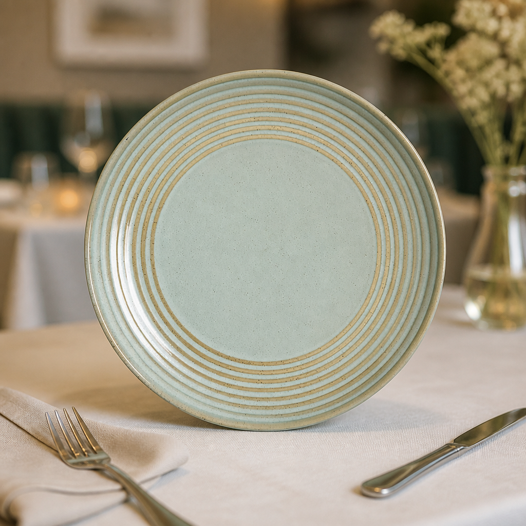 Commercial 235mm coupe plates, microwave and dishwasher safe