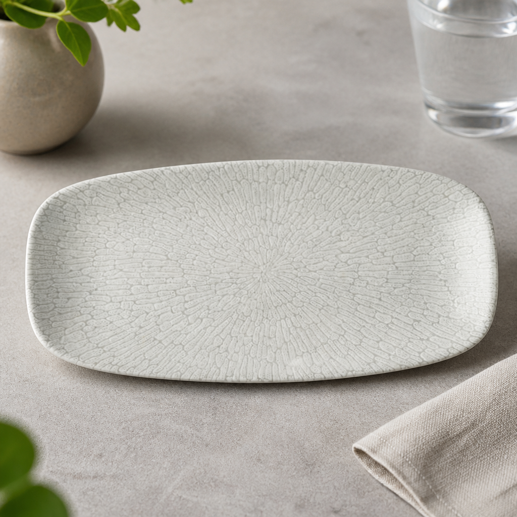 Commercial Oblong Plates 298x153mm Thermal Shock Resistant 12 Pack