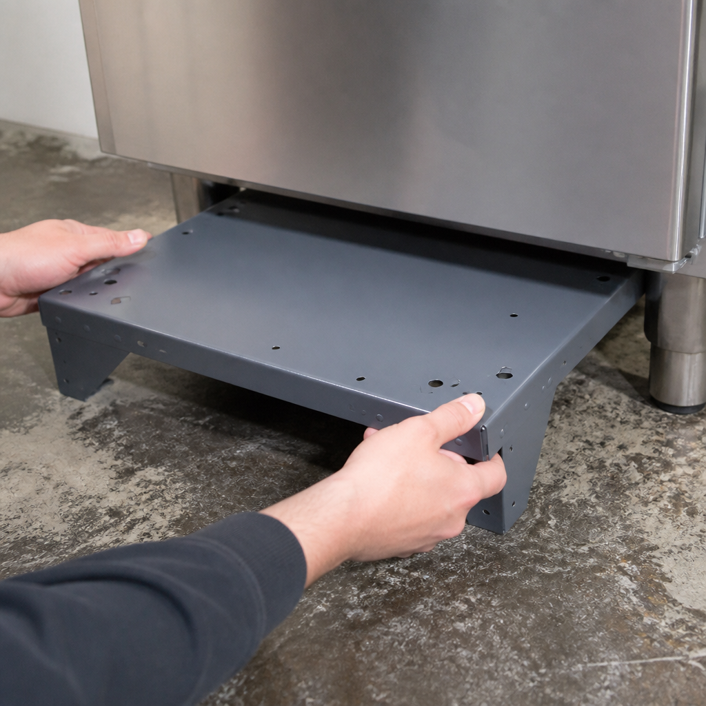 15cm High Plinth for Ergonomic Loading of Commercial Washers