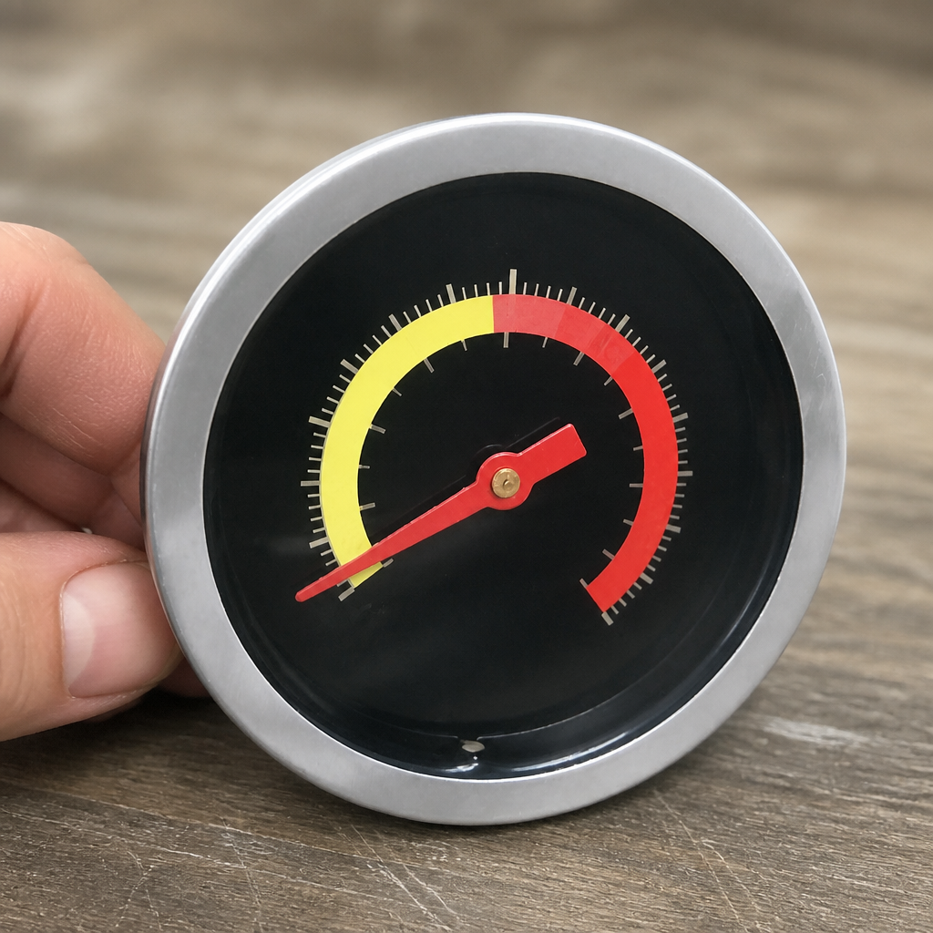 Stainless Steel Commercial Barbecue Thermometer 85mm Height