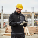 Premium Heavy Duty 1/4 Zip Fleece with Reflective Piping and Durable Elbow Patches
