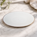 Commercial Coupe Plates 280mm Grey Unglazed Foot - 4 Pack