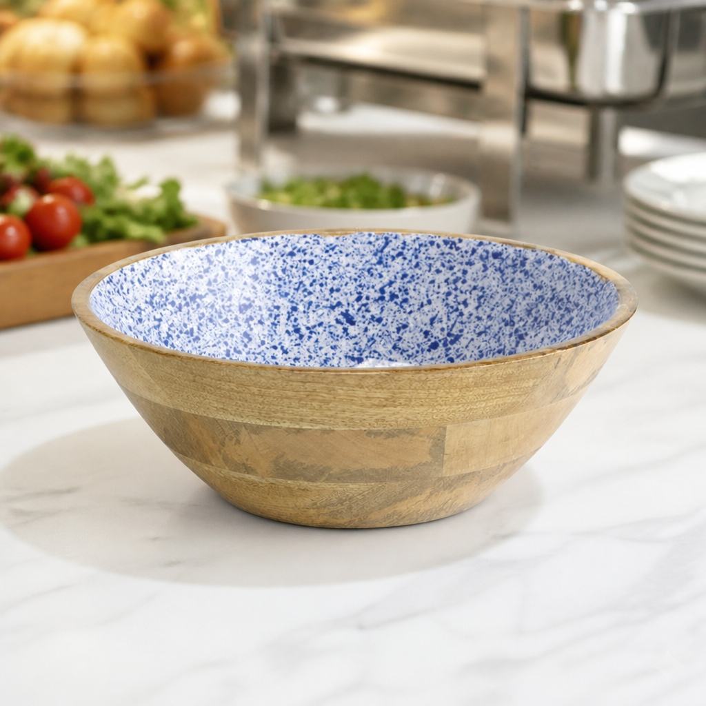Mango Bowl Blue and White 300x105mm