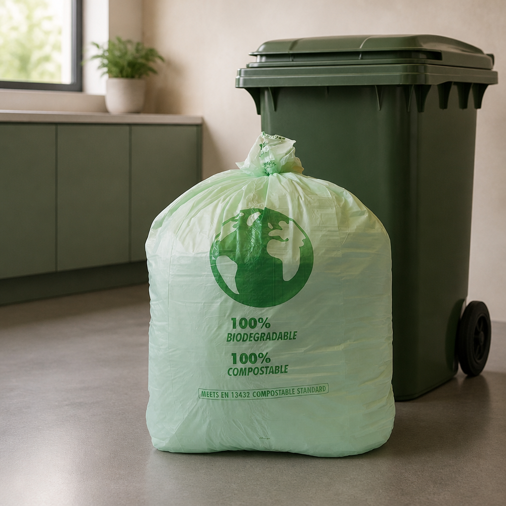 90L Compostable Bin Liners for Commercial Catering - 20 Pack